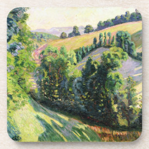 Landschaft bei Pontgibaud, c.1895 (Öl auf Getränkeuntersetzer
