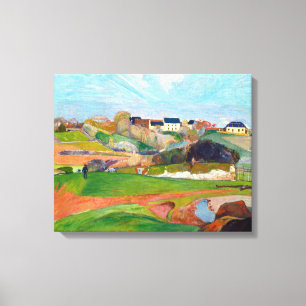 Landschaft bei Pouldu Gemälde von Paul Gauguin Leinwanddruck