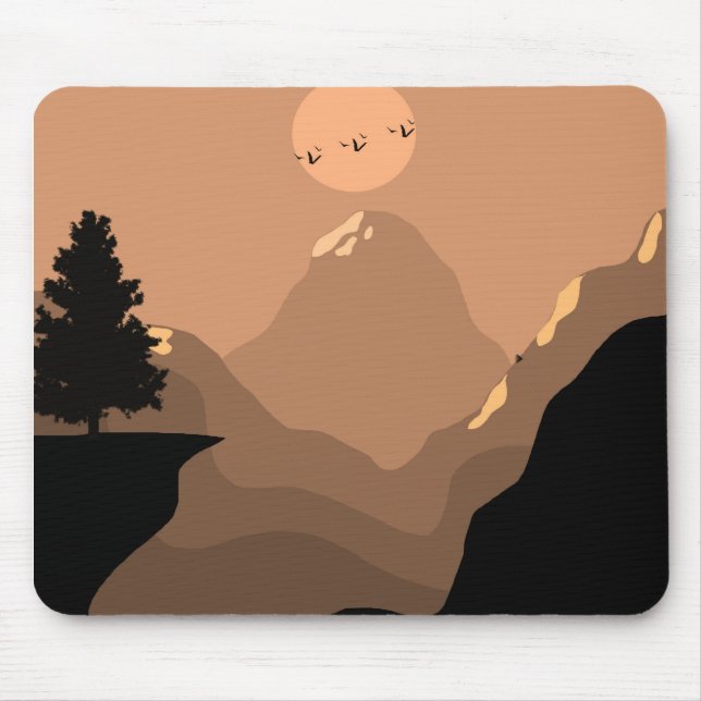 Landschaft Berglandschaft Mousepad (Vorne)