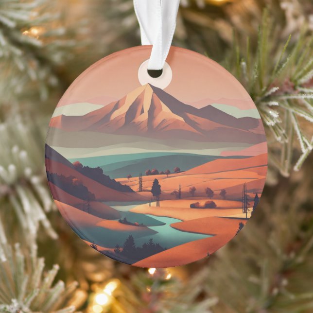 Landschaft Boho Ornament (Baum)