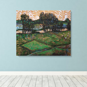 Landschaft, Brücke über die Oise von Vincent van G Leinwanddruck