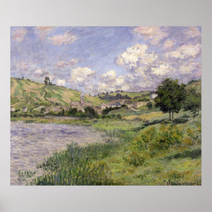 Landschaft Claude Monets  , Vetheuil, 1879 Poster