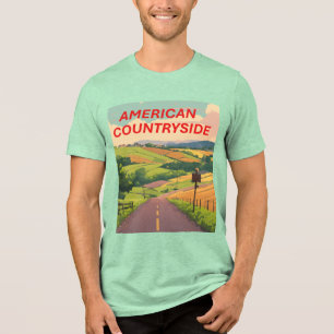 Landschaft Crossroad Anime Podcast T-Shirt Tri-Blend Shirt
