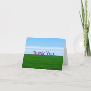 Landschaft "danken Ihnen" kundengerecht Dankeskarte