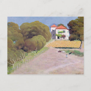 Landschaft, Das Haus mit dem Roten Dach, 1924 Postkarte