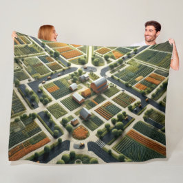 Landschaft der Abstrakten Landschaft Fleecedecke