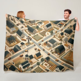 Landschaft der Abstrakten Landschaft Fleecedecke