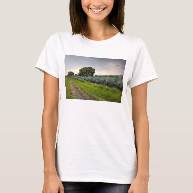 Landschaft der blauen Agave T-Shirt (Vorderseite)