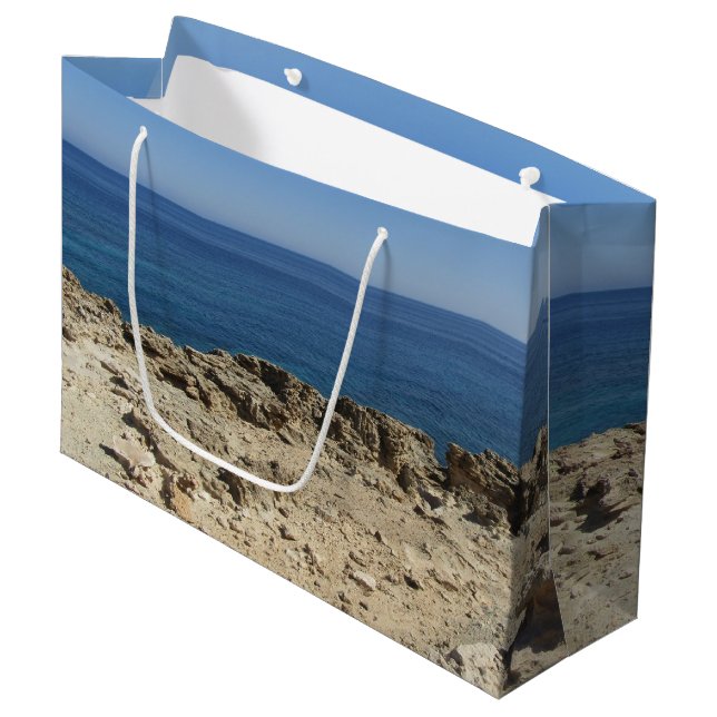 Landschaft der griechischen Inseln im Mittelmeer Große Geschenktüte (Vorderseite Schrägansicht)