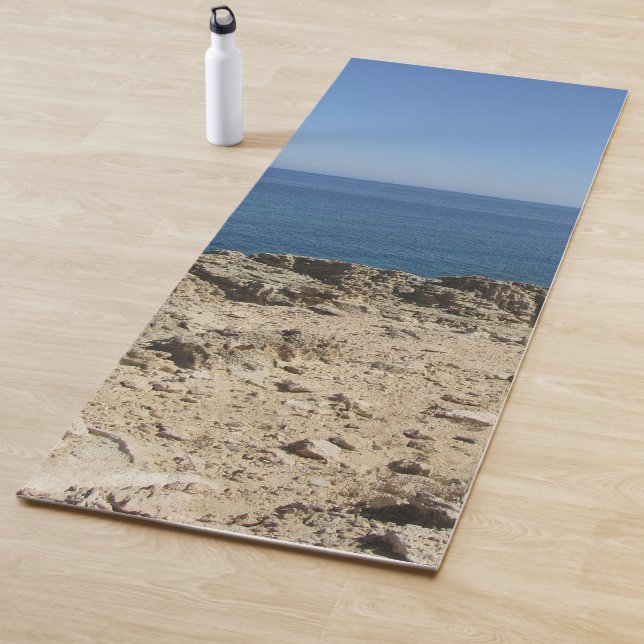 Landschaft der griechischen Inseln im Mittelmeer Yogamatte (Beispiel)