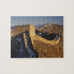 Landschaft der Großen Mauer bei Sonnenuntergang, C