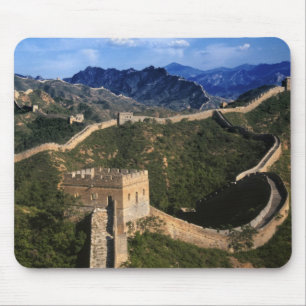 Landschaft der Großen Mauer, Jinshanling, China Mousepad