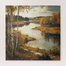 Landschaft der Herbstflüsse