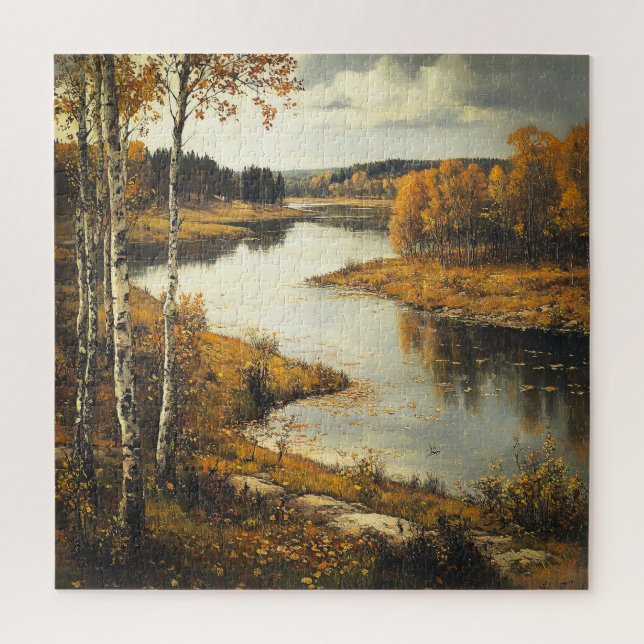 Landschaft der Herbstflüsse (Vertikal)