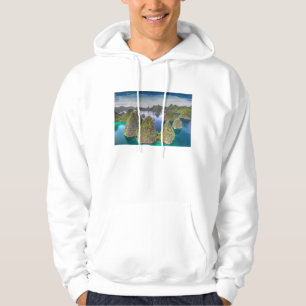 Landschaft der Insel Wayag, Indonesien Hoodie