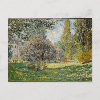 Landschaft - Der Parc Monceau - Claude Monet Postkarte