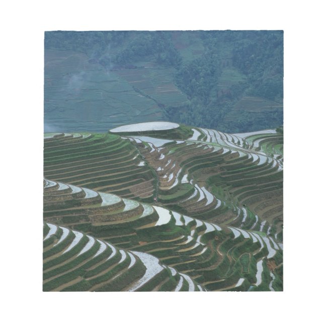 Landschaft der Reiterrassen im Berg, 2 Notizblock (Vorderseite)