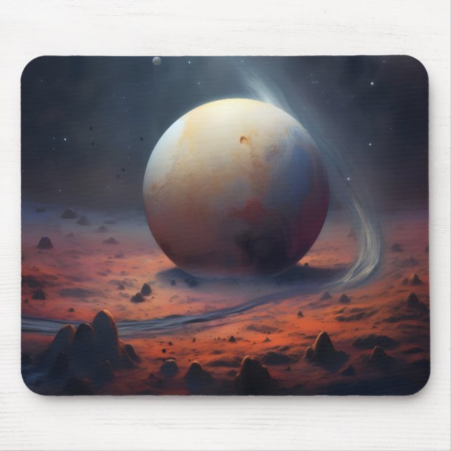 Landschaft der Science Fiction Mousepad (Vorne)