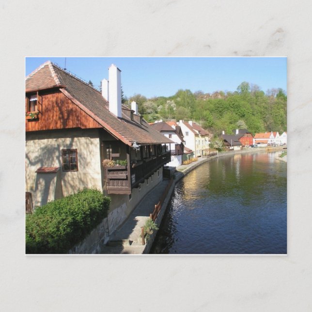 Landschaft der Tschechischen Republik Postkarte (Vorderseite)