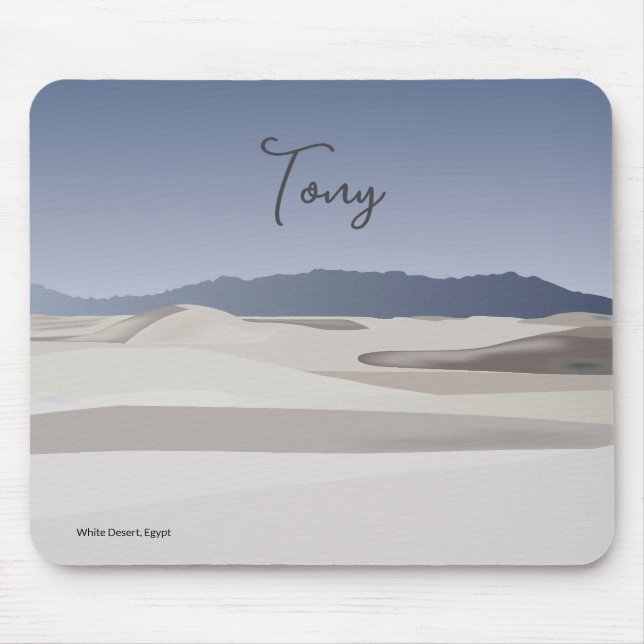 Landschaft der Wüste Maus Pad / Schreibtischmatte Mousepad (Vorne)