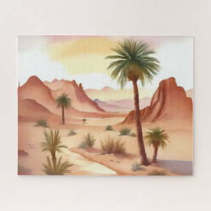 Landschaft der Wüste mit Datumsfeldern