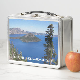 Landschaft des Crater Lake National Park Metall Brotdose