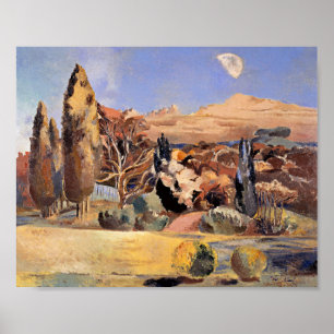 Landschaft des ersten Mondquartiers von Paul Nash Poster
