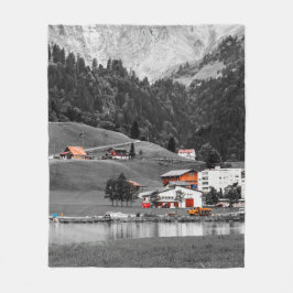 Landschaft des ländlichen Raums Fleecedecke
