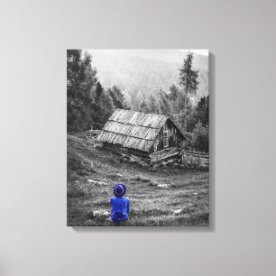 Landschaft des ländlichen Raums Minimalistische Fo Leinwanddruck