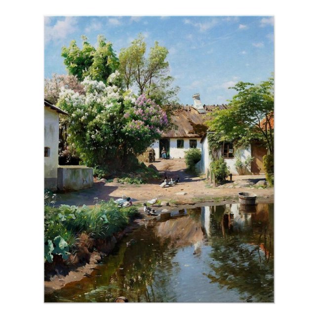Landschaft des ländlichen Raums, Peder Mørk Mønste Poster (Vorderseite)