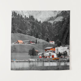 Landschaft des ländlichen Raums Wandteppich