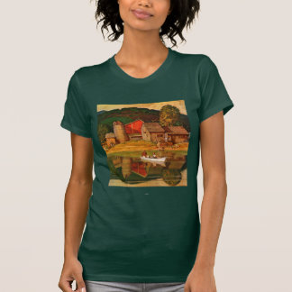 Landschaft des Landschaftsparks von Mead Schäffer T-Shirt