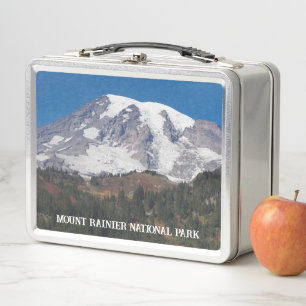 Landschaft des Mount Rainier Nationalparks Metall Brotdose