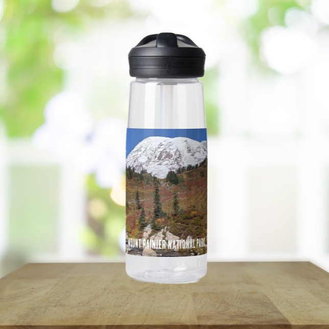Landschaft des Nationalparks Mount Rainier Trinkflasche (Von Creator hochgeladen)