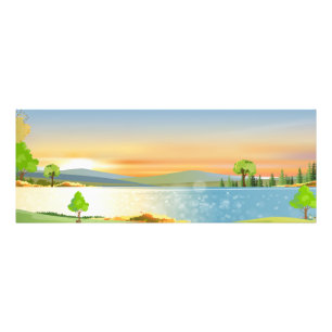 Landschaft des Naturfrühlings Fotodruck