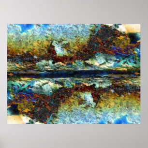 Landschaft des Rosts Poster