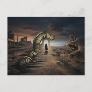 Landschaft des Zeitablaufs Postkarte