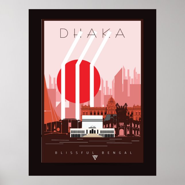 Landschaft Dhaka Poster (Vorne)