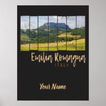 Landschaft Emilia-Romagna Italien Vintages Andenke