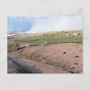Landschaft entlang der historischen Zahnradbahn Postkarte