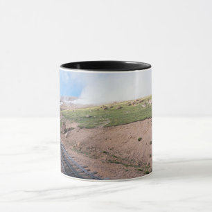 Landschaft entlang der historischen Zahnradbahn Tasse