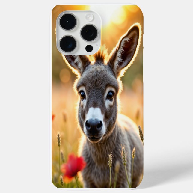 Landschaft Esel neugierige Augen friedliche Kunst Case-Mate iPhone Hülle (Rückseite)