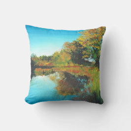 Landschaft Feine Kunstschätze Fluss Kissen