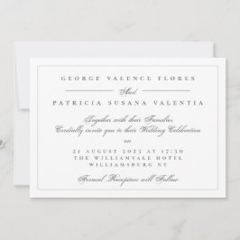 Landschaft Formale Kalligrafie Elegante Hochzeit Einladung