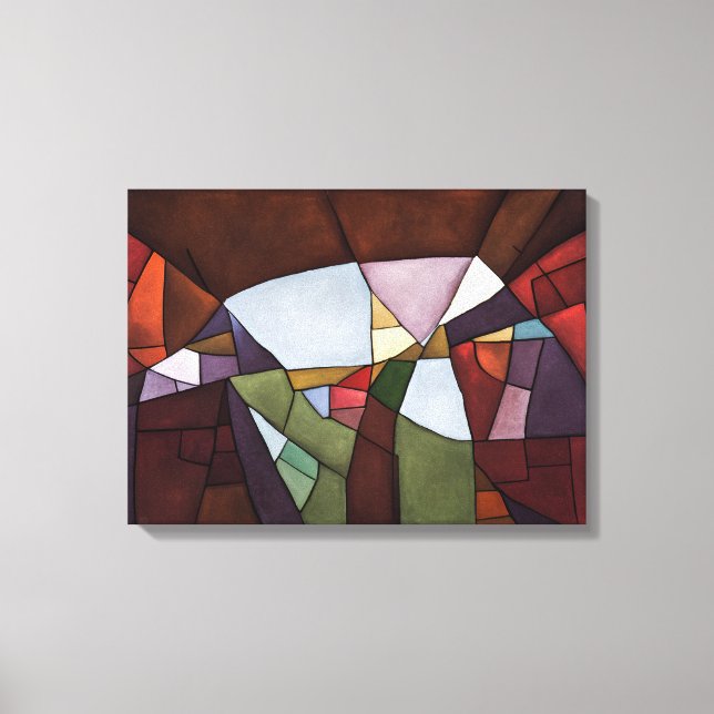 Landschaft - gearbeitete Leinwand (Vorderseite)