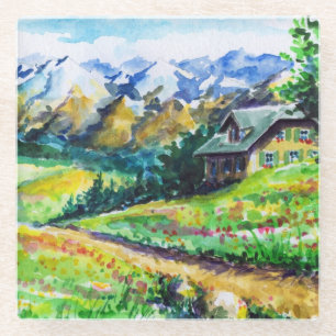 Landschaft Glasuntersetzer