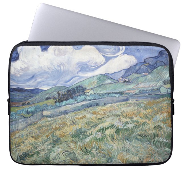 Landschaft hinter Saint-Paul Vincent van Gogh Laptopschutzhülle (Vorderseite)