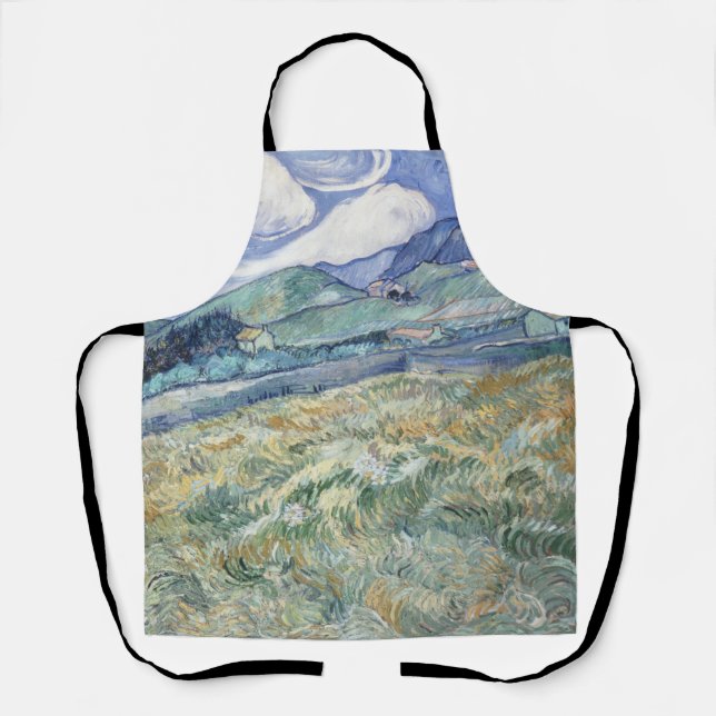 Landschaft hinter Saint-Paul Vincent van Gogh Schürze (Vorderseite)
