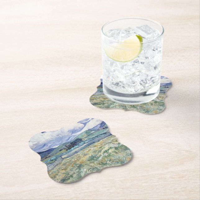 Landschaft hinter Saint-Paul Vincent van Gogh Untersetzer (Vor Ort)