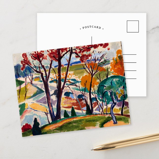 Landschaft, Huntingdon Tal | Henry Lyman Saően Postkarte (Von Creator hochgeladen)